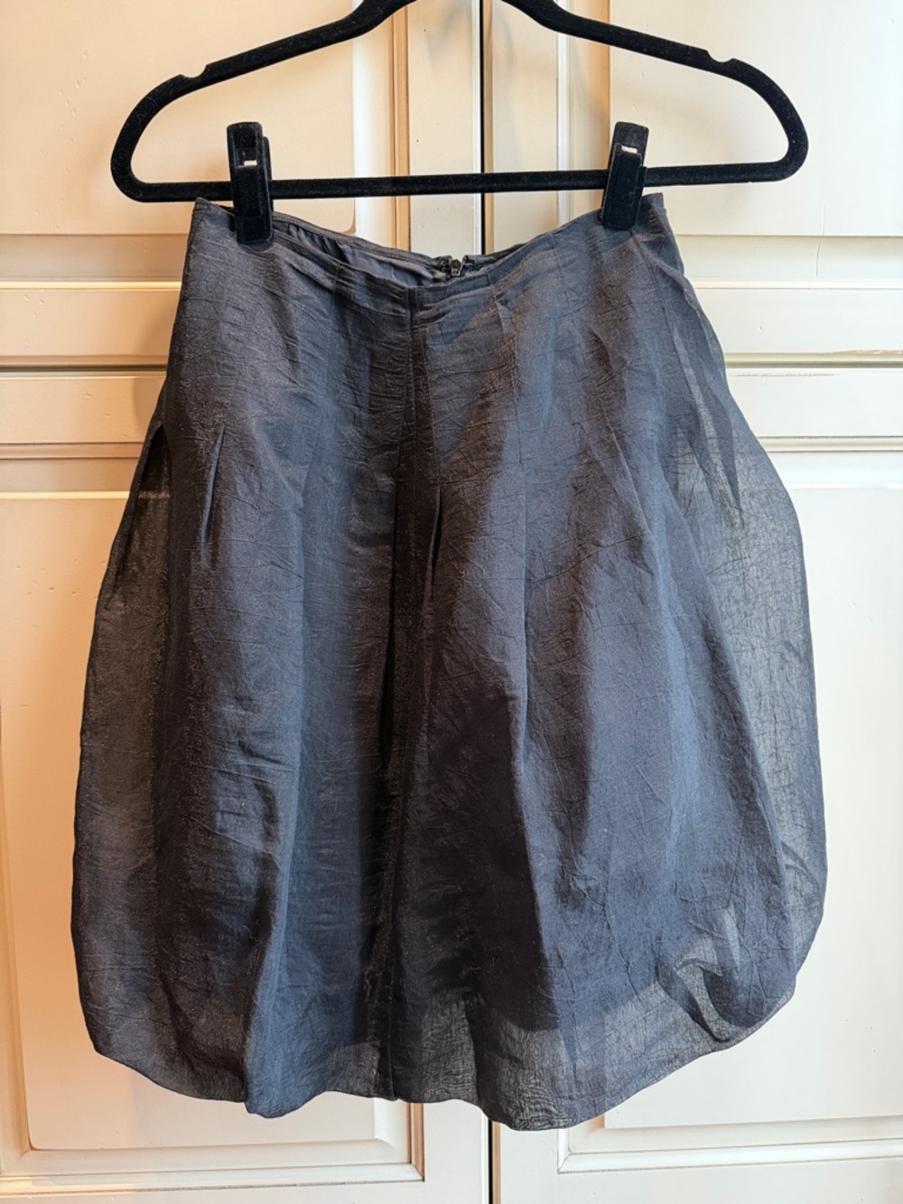 Black Sheer bubble Skirt